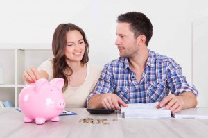 bank-savings-house-couple-save-property-meeting-budget