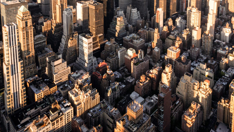 High Angle View Cityscape
