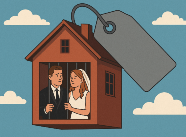 Soaring house prices may be locking people into marriages, new research shows
