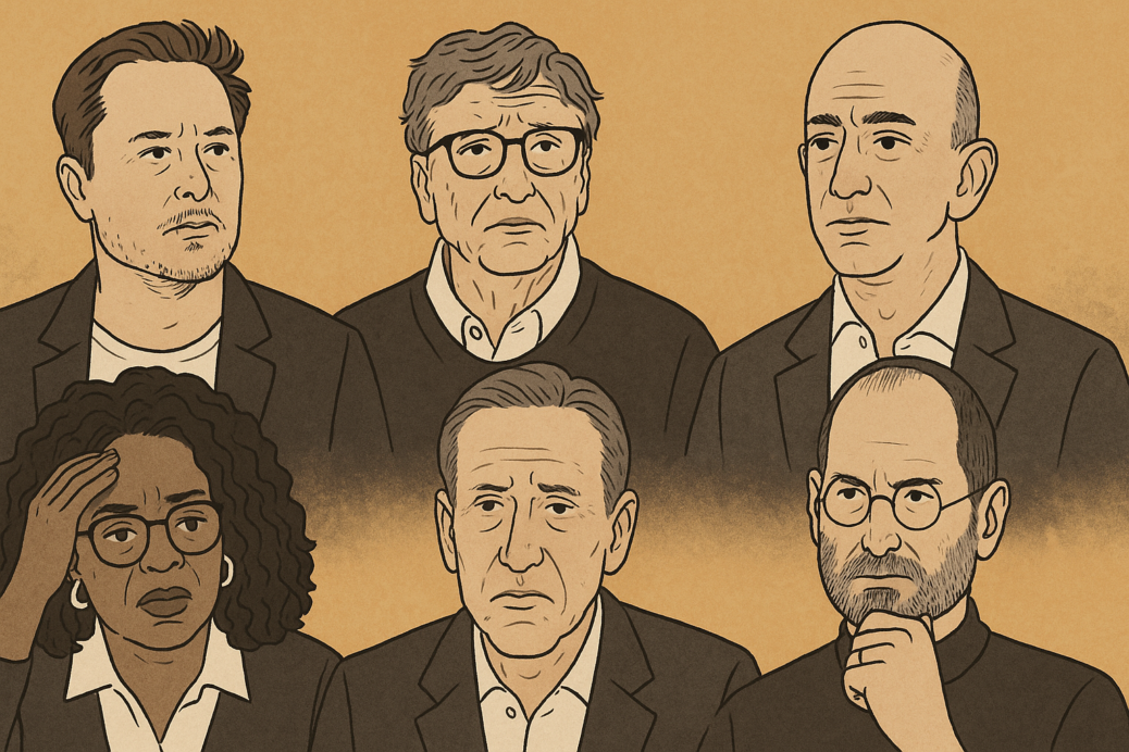 How 6 famous billionaires failed before succeeding [Infographic]