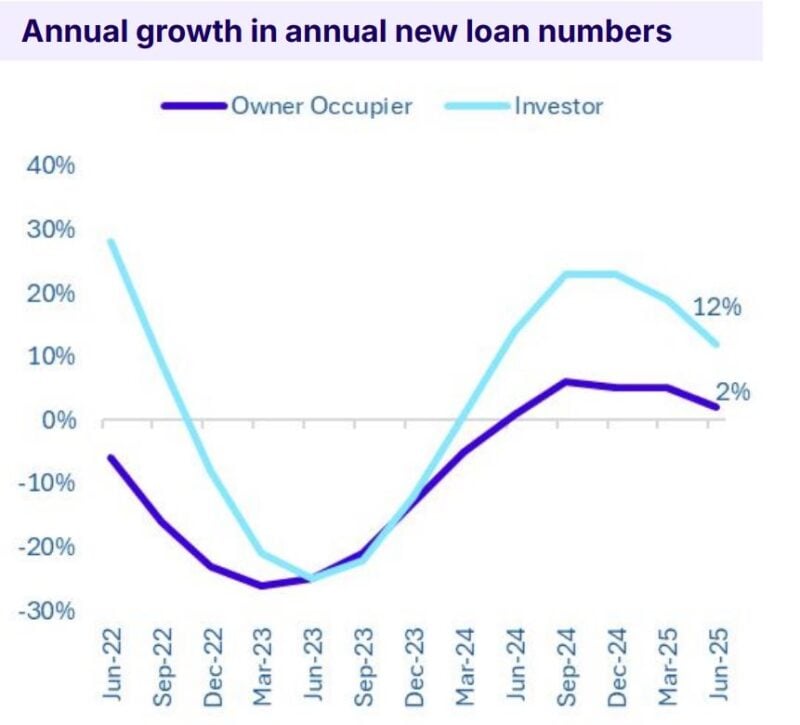 Annual Growth In Annual New Loan Numbers Nsw