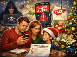 Scammers won’t take a break over Christmas. Here’s how to make a plan with your family to stay safe
