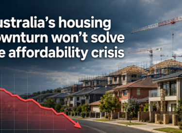 Australia’s housing downturn won’t solve the affordability crisis