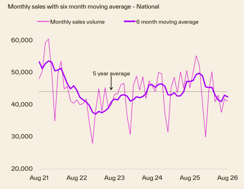 Monthly Sales With 6 Month Moving Average